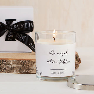 'An Angel at our Table' Gift Boxed Remembrance Candle with Lid