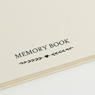 A5 Ivory Funeral Memory Condolence Book, 2 Signs & Pen Collection - Angel & Dove