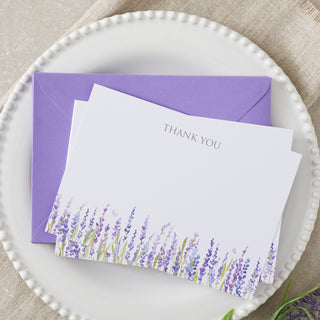 Lavender Funeral Thank You Cards