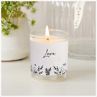 ‘Sending Peace & Love’ Votive Candles Sympathy Gift with Bag & Card - Angel & Dove