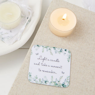 Single Tealight Candle Favour - Add to a Sympathy Card or Gift