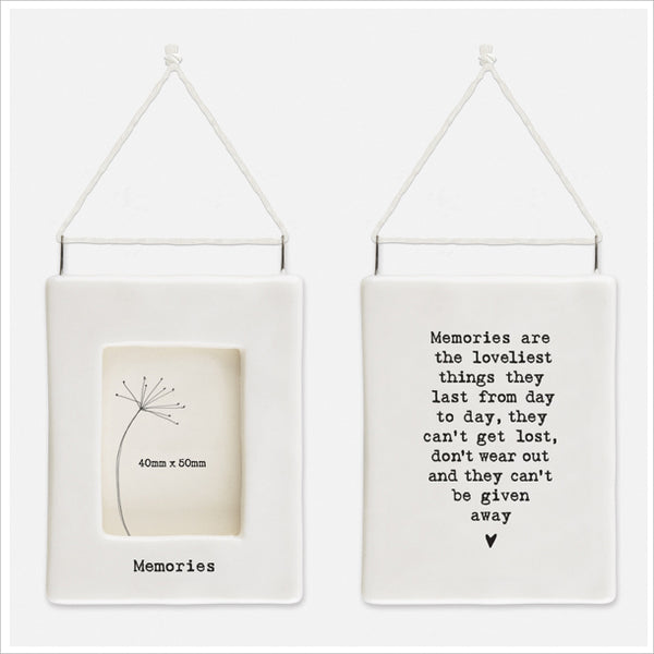 Memories Votive Candle & Porcelain Frame Sympathy Gift - Angel & Dove