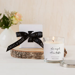 'An Angel at our Table' Gift Boxed Remembrance Candle with Lid