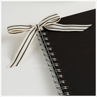 A5 Black Funeral Memory Condolence Book, 2 Signs & Pen Collection - Angel & Dove