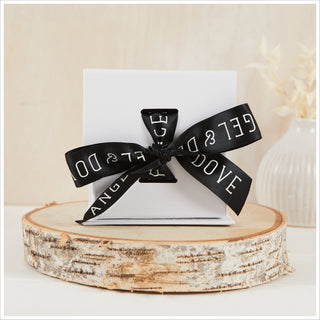 'Loved, Missed, Remembered at Christmas' Gift Boxed 300ml Candle with Silver Lid - Angel & Dove