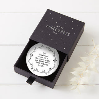 'Christmas Stars' Porcelain Tree Decoration Remembrance Gift