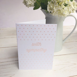 With Sympathy Embossed Card