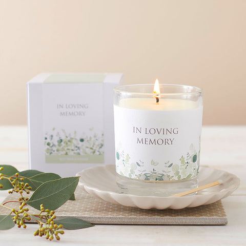Eucalyptus Funeral Memory Table Collection - Angel & Dove