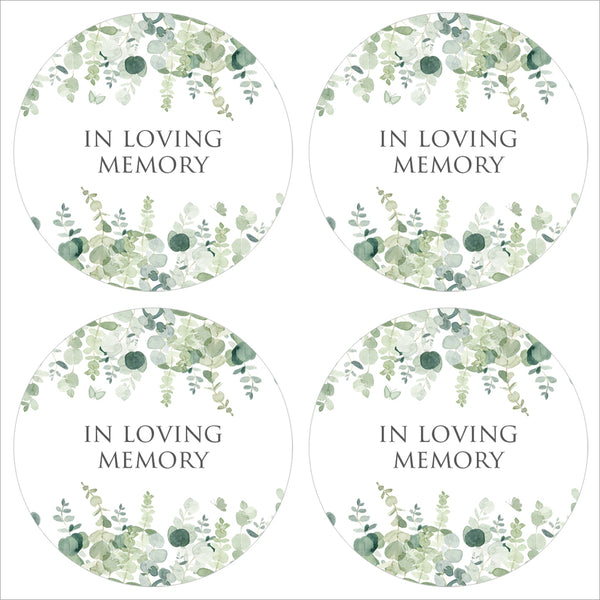 35 Eucalyptus In Loving Memory Stickers – Angel & Dove
