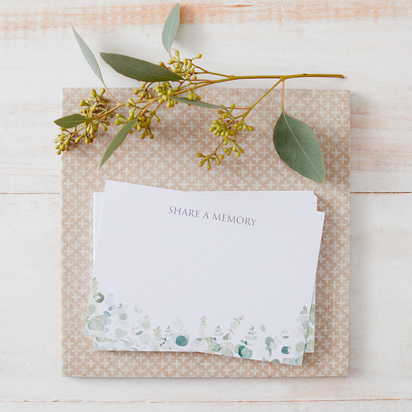 Eucalyptus Funeral Memory Table Collection - Angel & Dove
