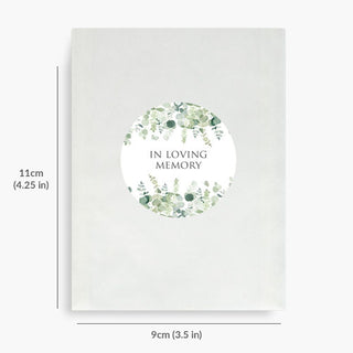10 Filled Tissue Funeral Favours - Eucalyptus Design