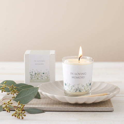 Eucalyptus 'In Loving Memory' 90ml Votive Remembrance Candle - Angel & Dove