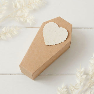 Biodegradable Goldfish Coffin with Grave Marker & Wildflower Seed Paper Heart
