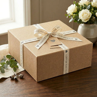 'Forever In Our Hearts' Cotton Ribbon 5m