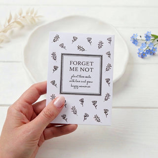 Single Packet of Forget-Me-Not Seeds - Perfect for adding to a Sympathy Card or Gift - Angel & Dove