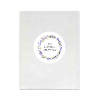 10 Filled Tissue Funeral Favours - Lavender Design - Angel & Dove