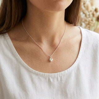 Silver Heart 'Memories' Necklace Sympathy Gift