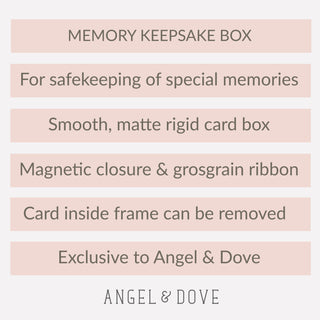 Medium 'Memories of a Beloved Cat' Memory Keepsake Box - Angel & Dove
