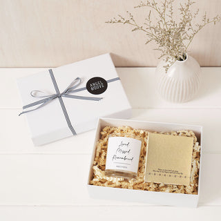 'Loved, Missed, Remembered' Votive Candle & Porcelain Dish Sympathy Gift - Angel & Dove
