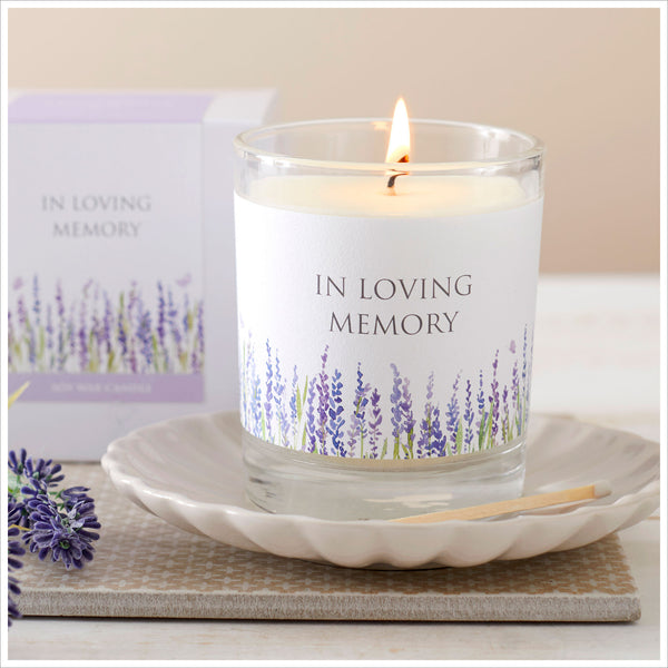 Lavender In Loving Memory 300ml Candle - Angel & Dove