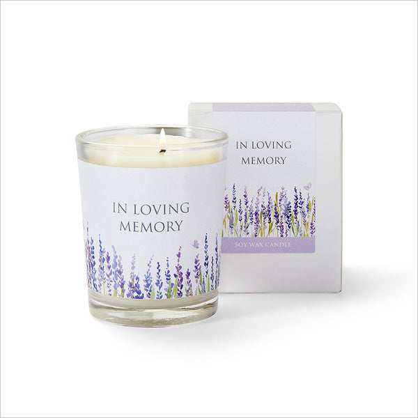 Lavender 'In Loving Memory' 90ml Votive Candle - Angel & Dove