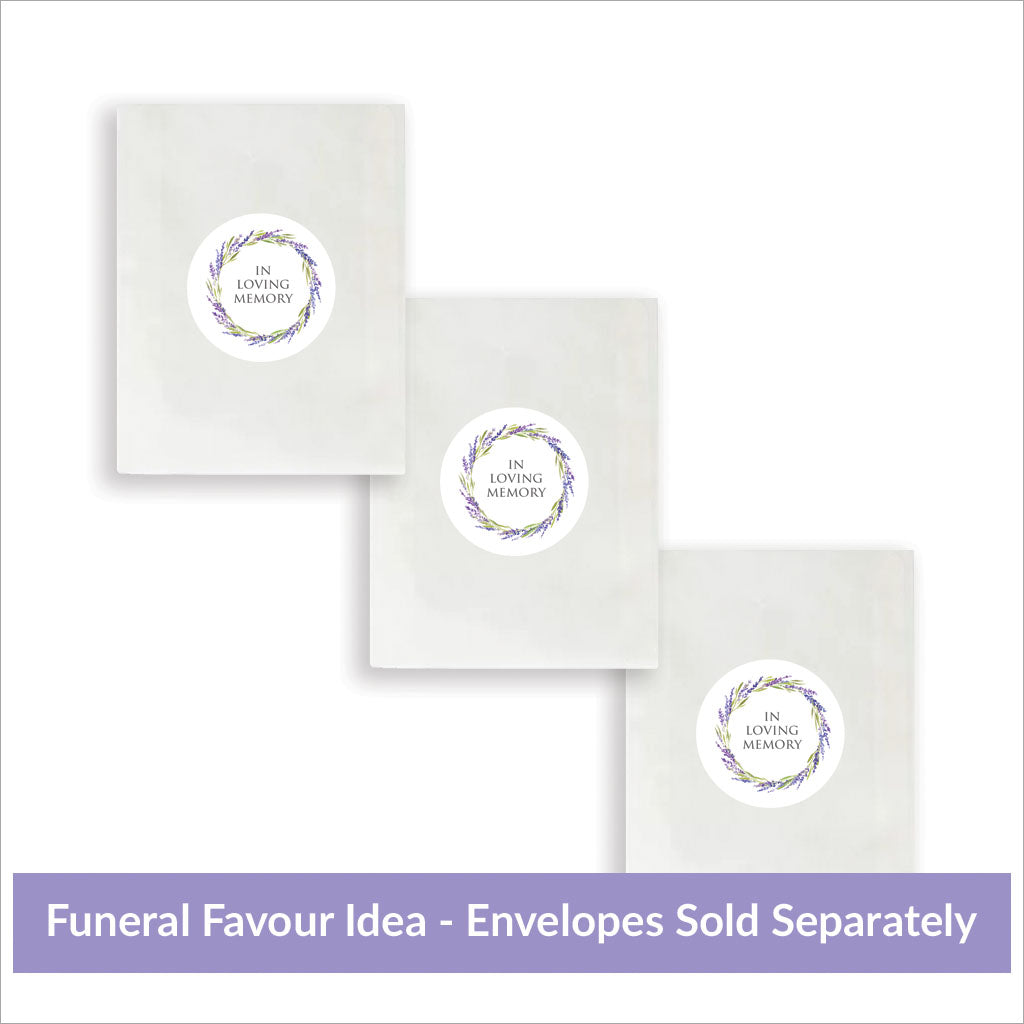 35 Lavender In Loving Memory Stickers – Angel & Dove