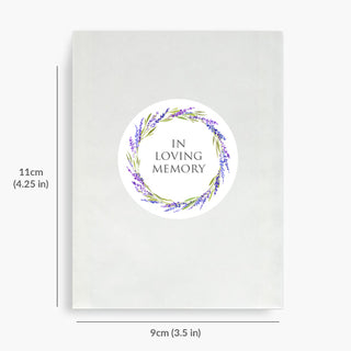 10 Filled Tissue Funeral Favours - Lavender Design