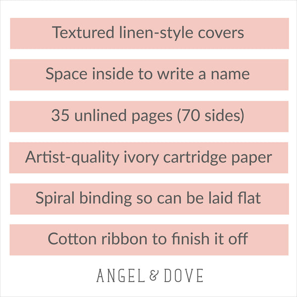 A5 Black Funeral Memory Condolence Book, 2 Signs & Pen Collection - Angel & Dove