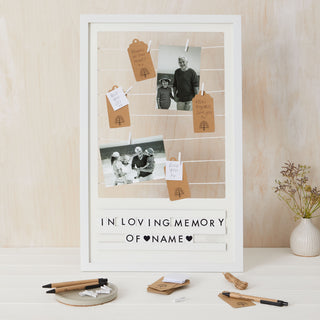 Memory Table Photo Display Frame - Alternative Funeral Guest Book