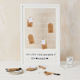 Memory Table Photo Display Frame - Alternative Funeral Guest Book