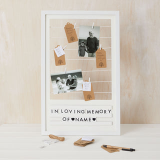 Memory Table Photo Display Frame - Alternative Funeral Guest Book