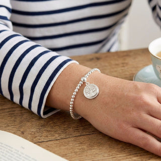 Silver Memory Tree Bracelet Sympathy Gift with Bag & Card