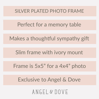Silver Plated Square 5x5" Photo Frame for 4x4" Photo