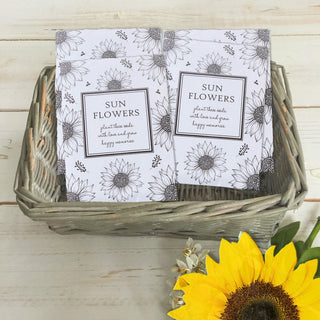 25 Sunflower Seed Packet Funeral Favour Envelopes (Unfilled)