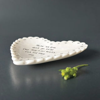 'Loved, Missed, Remembered' Votive Candle & Porcelain Dish Sympathy Gift - Angel & Dove