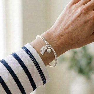Silver Angel Wing 'Thinking of You' Bracelet Sympathy Gift with Bag & Card - Angel & Dove