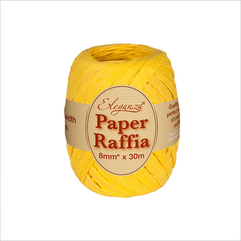 Yellow Raffia Biodegradable Balloon String