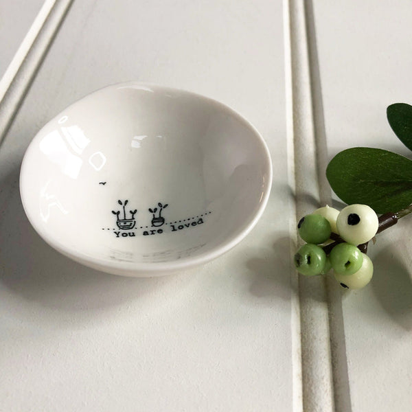 You Are Loved Porcelain Trinket Dish