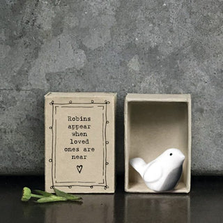 Robin Votive Candle & Porcelain Keepsake Sympathy Gift
