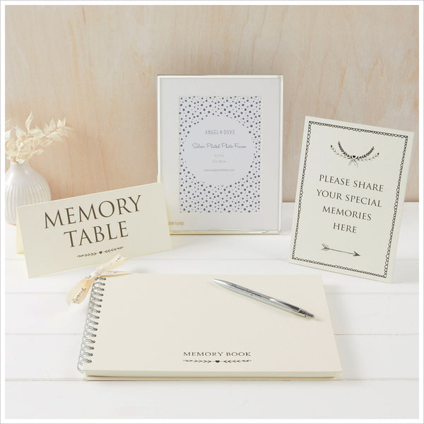 A4 Ivory Memory Book Collection - Angel & Dove