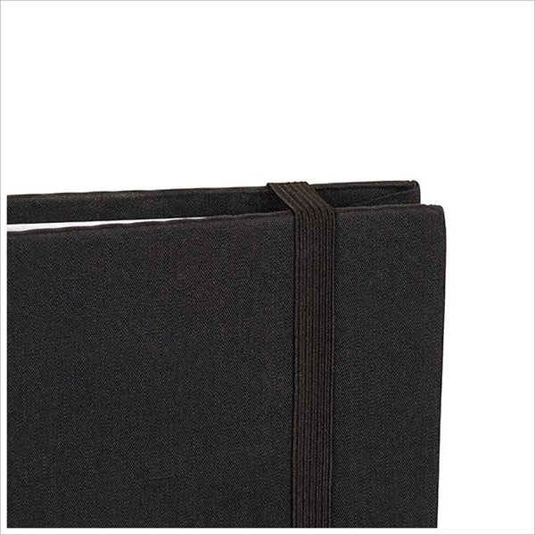 Small Black Linen Covered 'Memories' Photo Album - Angel & Dove