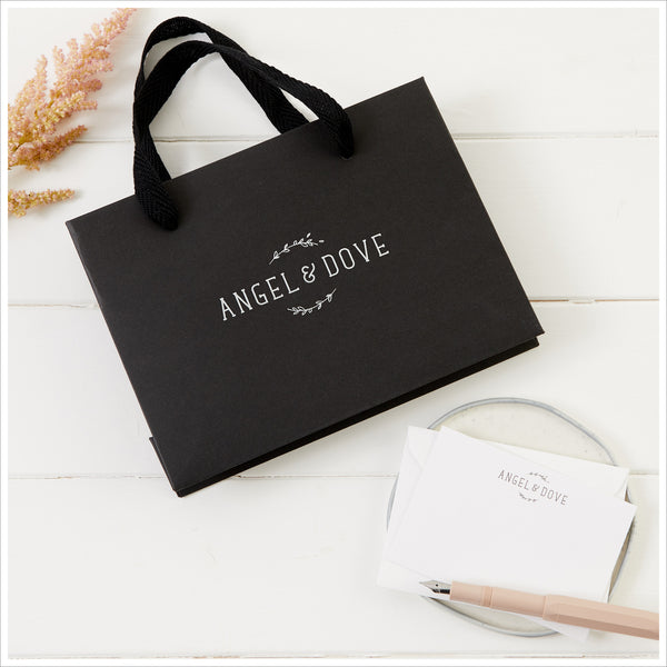 Silver Heart 'Memories' Bracelet Sympathy Gift with Bag & Card - Angel & Dove