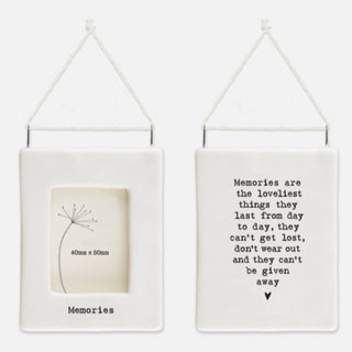 Memories Votive Candle & Porcelain Frame Sympathy Gift - Angel & Dove