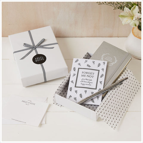 'Little Book of Memories' Sympathy Gift with Luxury Gift Box & Bag - Angel & Dove