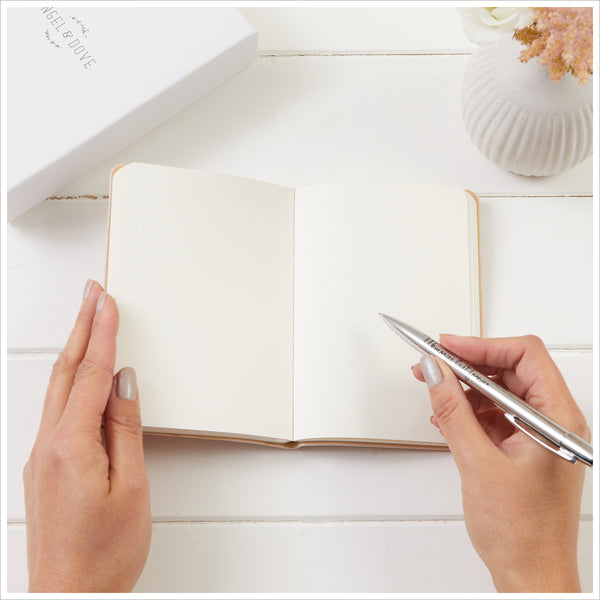 'Little Pink Book of Memories' Sympathy Gift - Perfect for Journaling - Angel & Dove