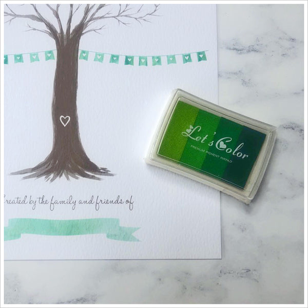 Fingerprint Remembrance Tree Print Kit - A Creative Alternative to a Condolence Book - Angel & Dove