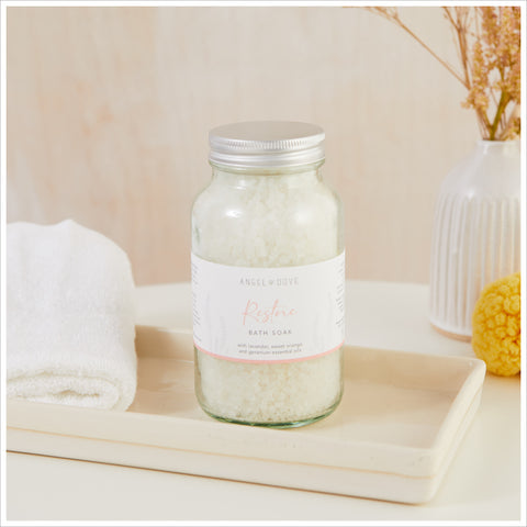 'Restore' Bath Soak - Aromatherapy Self-Care Bath Salts - Angel & Dove