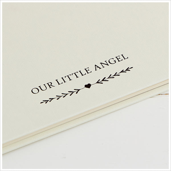 'Our Little Angel' Memory Book, Baby Loss Keepsake Book - Angel & Dove