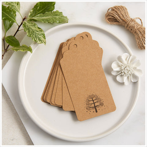 25 Kraft Memory Tree Message Tags - Create Your Own Memory Tree - Angel & Dove