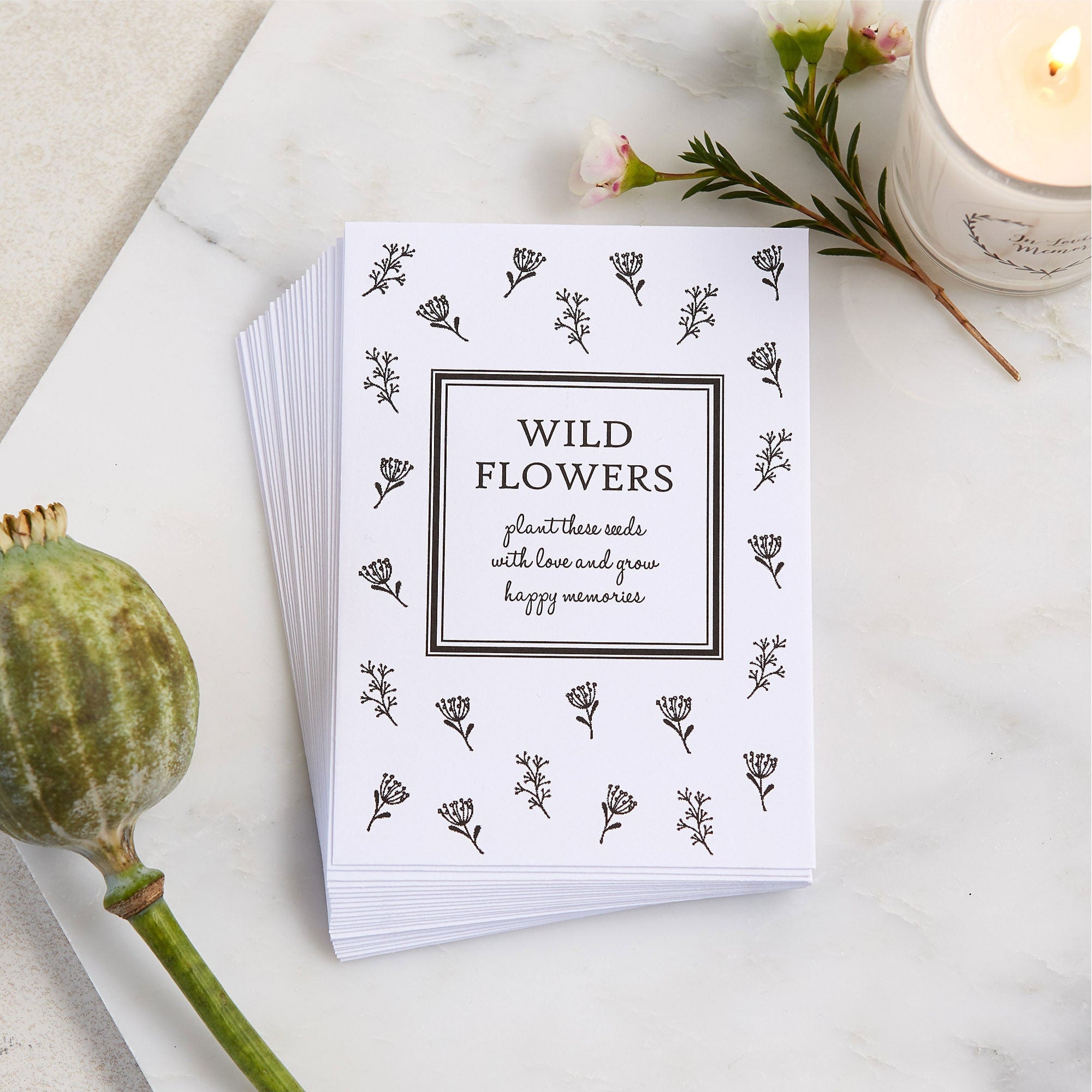 sympathy flower seeds 25 Wildflower Seed Packet Funeral Favour Envelopes (Unfilled) – Angel & Dove